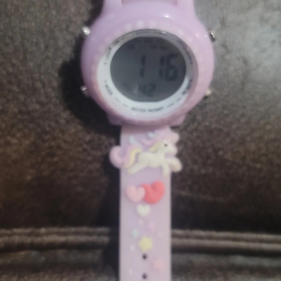 Jnew kids 3d pink unicorn watch digital water resistant - Picture 7 of 7